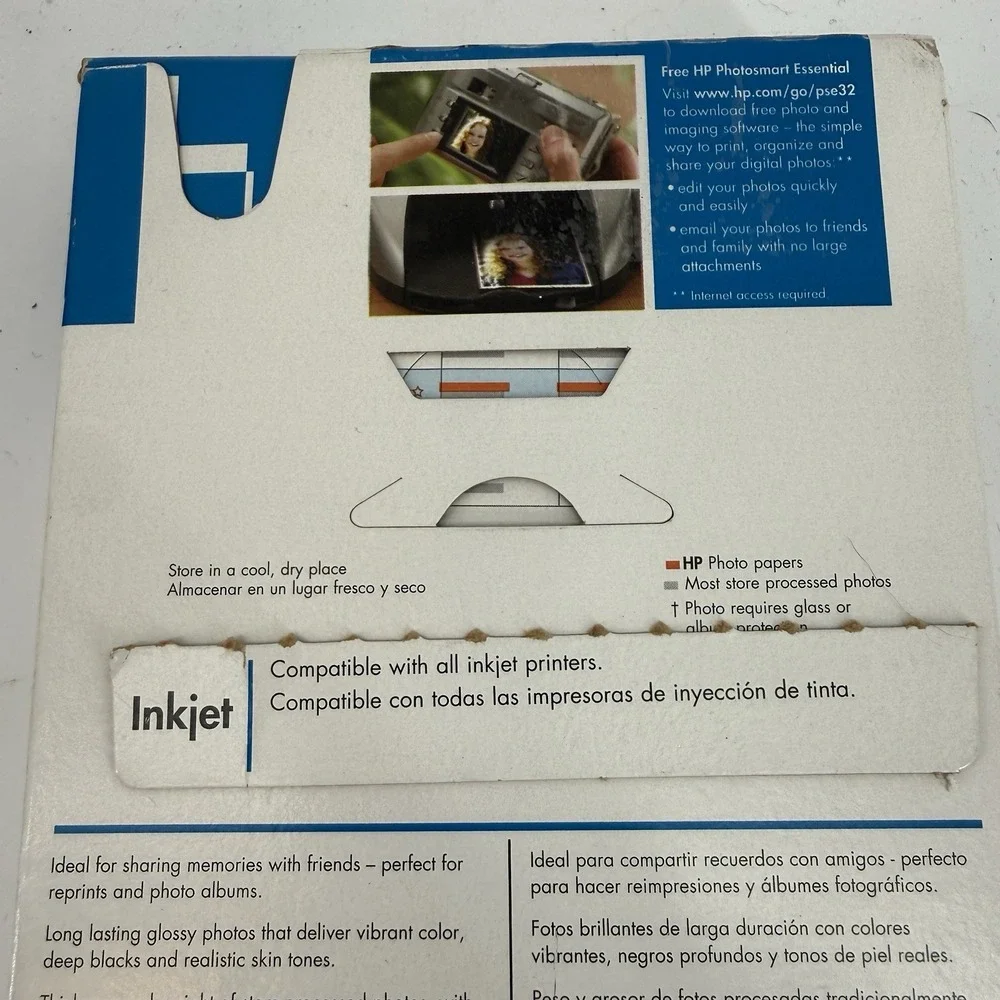 NEW HP Premium‎ Photo Paper, Glossy 4x6 60 Sheets Inkjet 64lb Paper Sealed